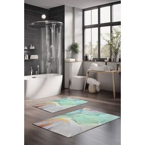 Set covorase de baie, Cartwright, CT-5027, Poliester, Multicolor imagine