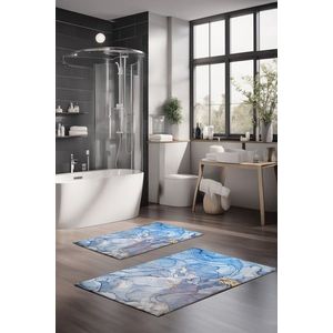Set covorase de baie, Cartwright, CT-5028, Poliester, Multicolor imagine