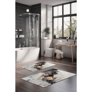 Set covorase de baie, Cartwright, CT-5029, Poliester, Multicolor imagine