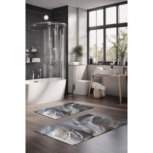 Set covorase de baie, Cartwright, CT-5036, Poliester, Multicolor imagine