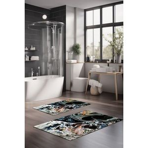 Set covorase de baie, Cartwright, CT-5048, Poliester, Multicolor imagine