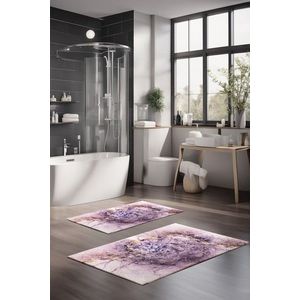 Set covorase de baie, Cartwright, CT-5050, Poliester, Multicolor imagine