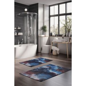 Set covorase de baie, Cartwright, CT-5051, Poliester, Multicolor imagine
