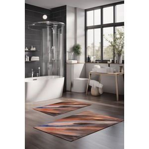 Set covorase de baie, Cartwright, CT-5053, Poliester, Multicolor imagine