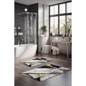 Set covorase de baie, Cartwright, CT-5054, Poliester, Multicolor imagine
