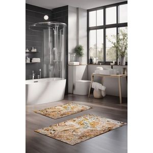 Set covorase de baie, Cartwright, CT-5058, Poliester, Multicolor imagine