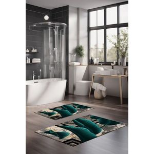 Set covorase de baie, Cartwright, CT-5086, Poliester, Multicolor imagine