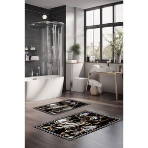 Set covorase de baie, Cartwright, CT-5089, Poliester, Multicolor imagine