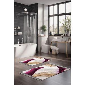 Set covorase de baie, Cartwright, CT-5093, Poliester, Multicolor imagine