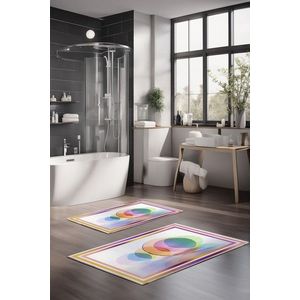 Set covorase de baie, Cartwright, CT-5094, Poliester, Multicolor imagine