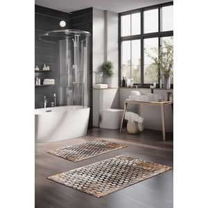 Set covorase de baie, Cartwright, CT-5099, Poliester, Multicolor imagine