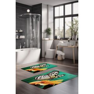 Set covorase de baie, Cartwright, CT-5104, Poliester, Multicolor imagine