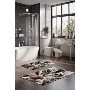 Set covorase de baie, Cartwright, CT-5107, Poliester, Multicolor imagine