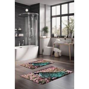 Set covorase de baie, Cartwright, CT-5115, Poliester, Multicolor imagine