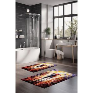 Set covorase de baie, Cartwright, CT-5116, Poliester, Multicolor imagine