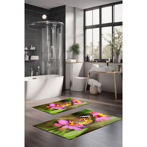 Set covorase de baie, Cartwright, CT-5117, Poliester, Multicolor imagine
