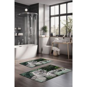 Set covorase de baie, Cartwright, CT-5122, Poliester, Multicolor imagine