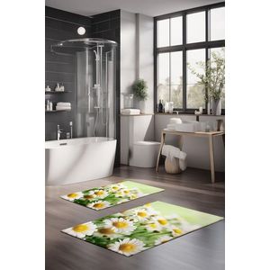 Set covorase de baie, Cartwright, CT-5124, Poliester, Multicolor imagine