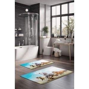 Set covorase de baie, Cartwright, CT-5125, Poliester, Multicolor imagine