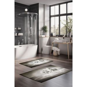 Set covorase de baie, Cartwright, CT-5126, Poliester, Multicolor imagine