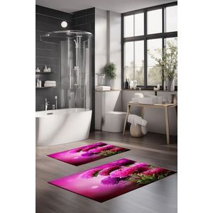 Set covorase de baie, Cartwright, CT-5127, Poliester, Multicolor imagine