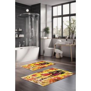 Set covorase de baie, Cartwright, CT-5129, Poliester, Multicolor imagine