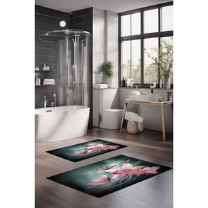 Set covorase de baie, Cartwright, CT-5130, Poliester, Multicolor imagine