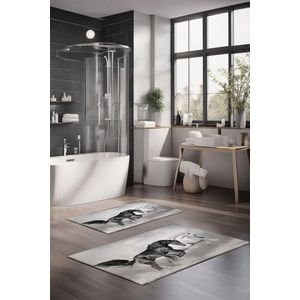 Set covorase de baie, Cartwright, CT-5131, Poliester, Multicolor imagine