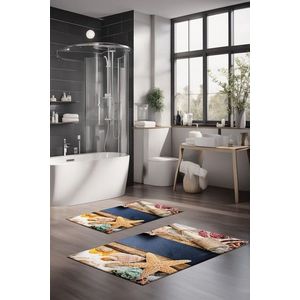 Set covorase de baie, Cartwright, CT-5132, Poliester, Multicolor imagine