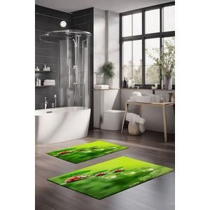 Set covorase de baie, Cartwright, CT-5134, Poliester, Multicolor imagine