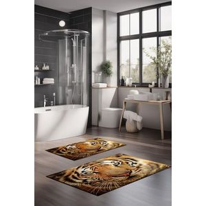 Set covorase de baie, Cartwright, CT-5136, Poliester, Multicolor imagine