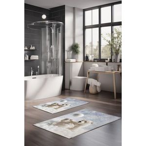 Set covorase de baie, Cartwright, CT-5137, Poliester, Multicolor imagine