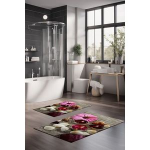 Set covorase de baie, Cartwright, CT-5144, Poliester, Multicolor imagine