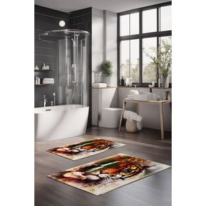 Set covorase de baie, Cartwright, CT-5145, Poliester, Multicolor imagine