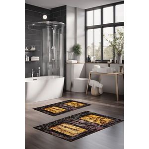 Set covorase de baie, Cartwright, CT-5148, Poliester, Multicolor imagine