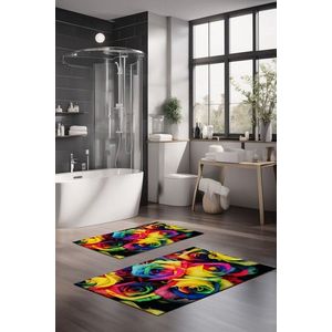 Set covorase de baie, Cartwright, CT-5150, Poliester, Multicolor imagine