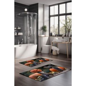 Set covorase de baie, Cartwright, CT-5151, Poliester, Multicolor imagine