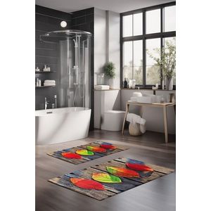 Set covorase de baie, Cartwright, CT-5152, Poliester, Multicolor imagine