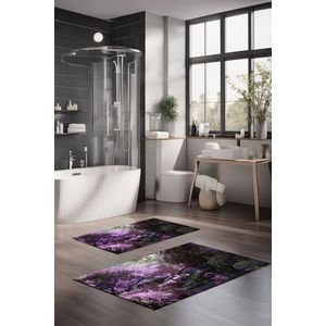Set covorase de baie, Cartwright, CT-5153, Poliester, Multicolor imagine
