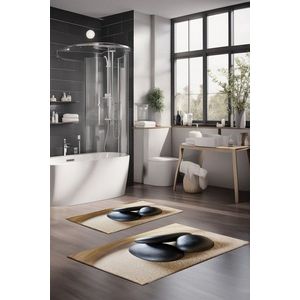 Set covorase de baie, Cartwright, CT-5174, Poliester, Multicolor imagine