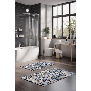Set covorase de baie, Cartwright, CT-5181, Poliester, Multicolor imagine