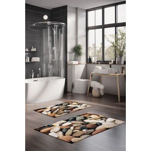 Set covorase de baie, Cartwright, CT-5183, Poliester, Multicolor imagine