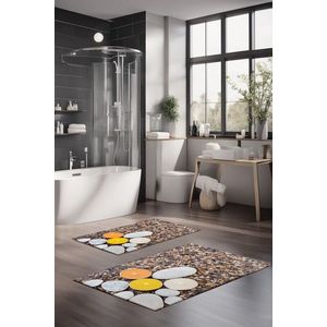 Set covorase de baie, Cartwright, CT-5185, Poliester, Multicolor imagine