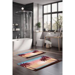 Set covorase de baie, Cartwright, CT-5188, Poliester, Multicolor imagine
