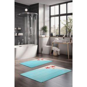 Set covorase de baie, Cartwright, CT-5190, Poliester, Multicolor imagine