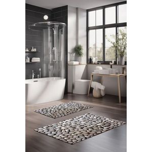 Set covorase de baie, Cartwright, CT-5197, Poliester, Multicolor imagine