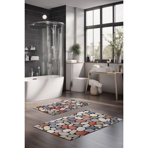 Set covorase de baie, Cartwright, CT-5199, Poliester, Multicolor imagine