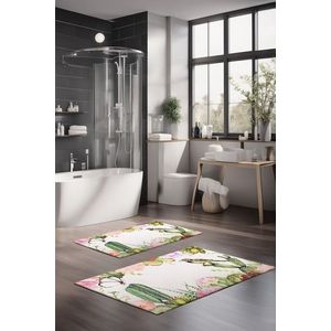Set covorase de baie, Cartwright, CT-5208, Poliester, Multicolor imagine