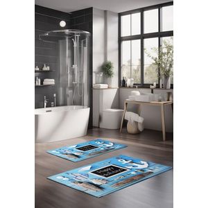 Set covorase de baie, Cartwright, CT-5216, Poliester, Multicolor imagine