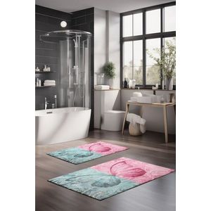 Set covorase de baie, Cartwright, CT-5217, Poliester, Multicolor imagine